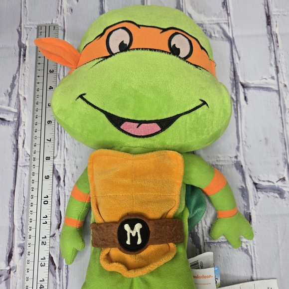 Nickelodeon 2013 Seat Pet Teenage Mutant Ninja Turtle‎ Michaelangelo Belt Plush - Picture 2 of 7